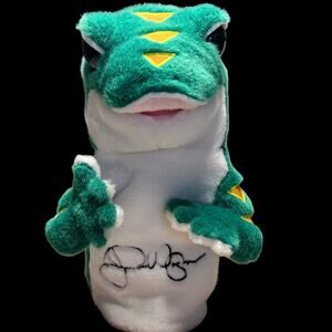 WINNING EDGE DESIGNS Geico Gecko Joe Durant Signed Golf Head Cover Vintage 2003